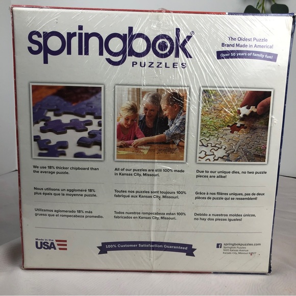 Springbok Puzzle American Icons Auto Oil Gas Signs Factory Sealed Iconic - Picture 3 of 9